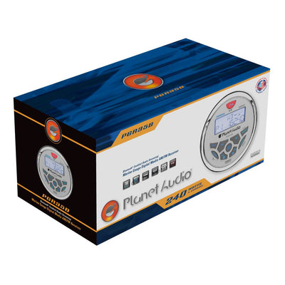 Kicker 6.5 Inch 150W Marine Speakers (2 Pack) & 3.5 Inch Bluetooth Boat Receiver