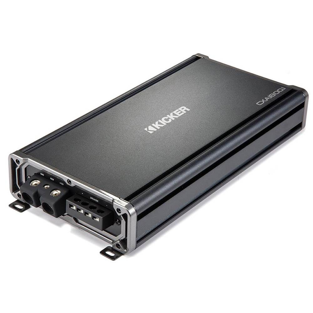 Kicker CX Series 1800W Mono Class D Mosfet Car Amplifier + 0 Gauge Wiring Kit
