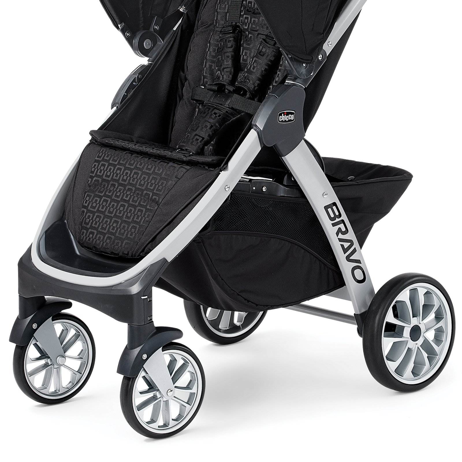 Chicco Bravo Trio Removable Seat Quick-Fold Stroller System, Ombra | Open Box