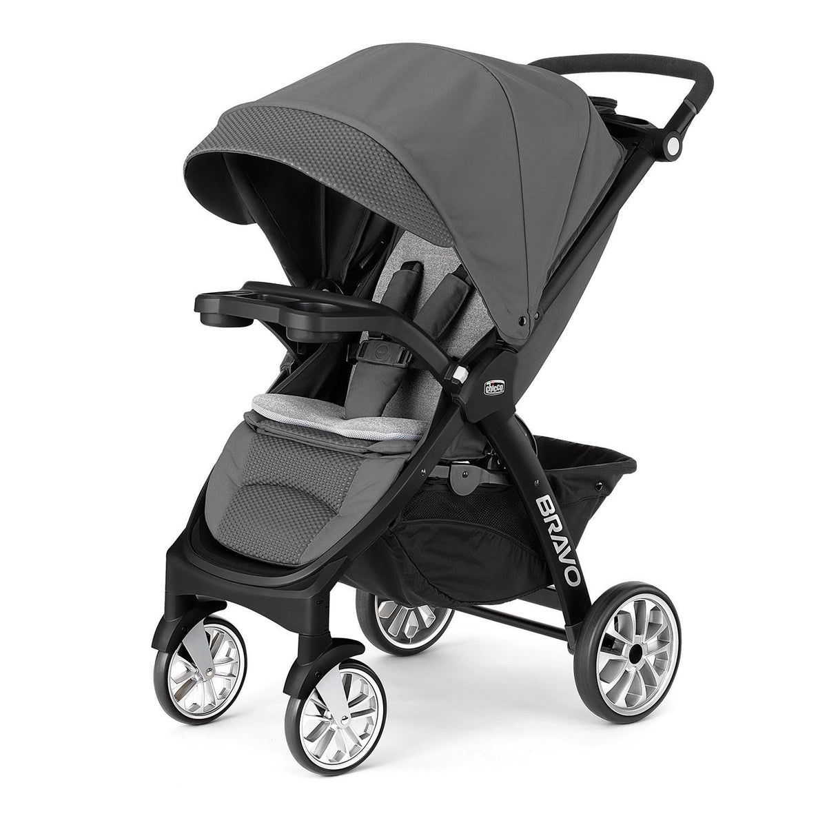 Chicco 3-in-1 Removable Seat Quick-Fold Multi-Position Bravo Stroller (Open Box)