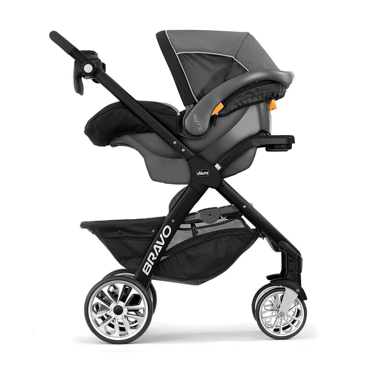 Chicco 3-in-1 Removable Seat Quick-Fold Multi-Position Bravo Stroller (Open Box)