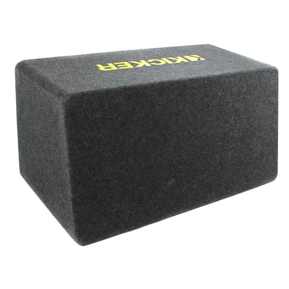Kicker 10in. 1200W Dual Loaded Subwoofer Enclosure + 1100W Amplifier + Wire Kit