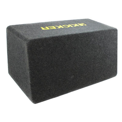 Kicker 10in. 1200W Dual Loaded Subwoofer Enclosure + 1100W Amplifier + Wire Kit