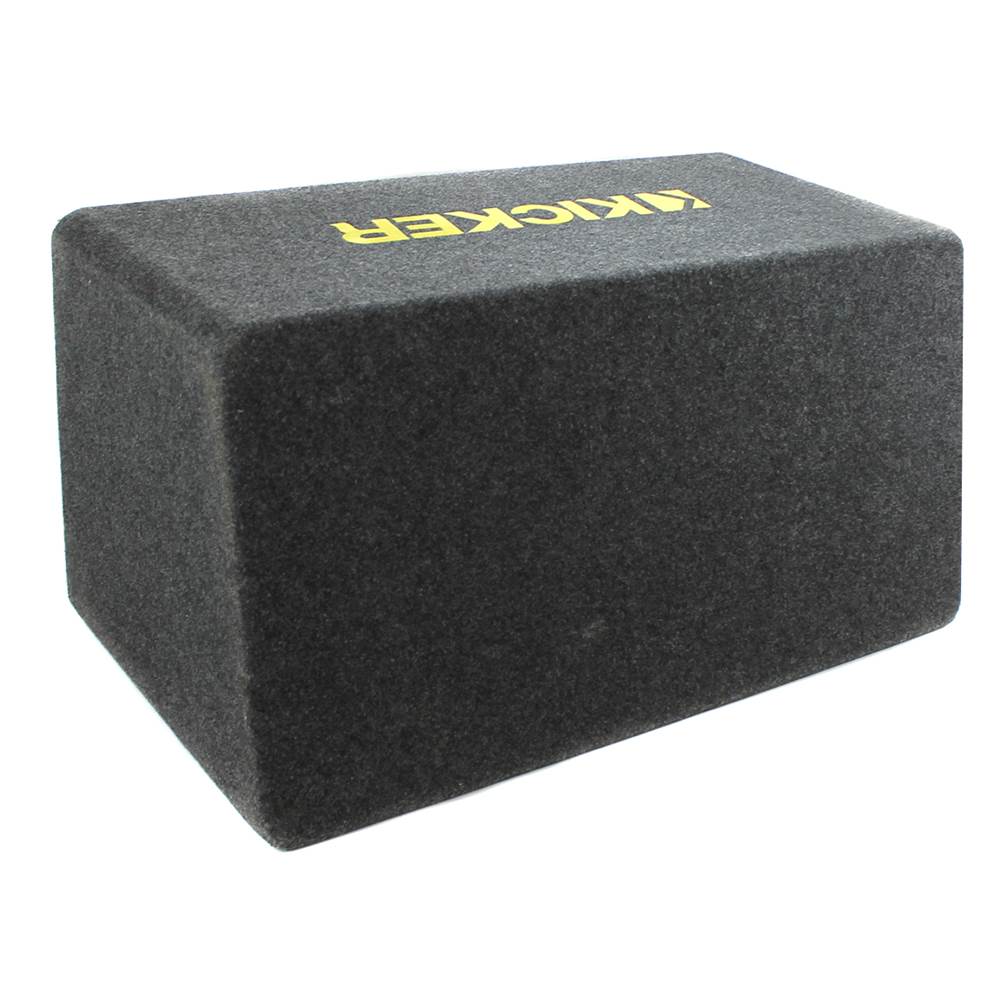 Kicker 10in. 1200W Dual Loaded Subwoofer Enclosure + 500W Amplifier + Wiring Kit