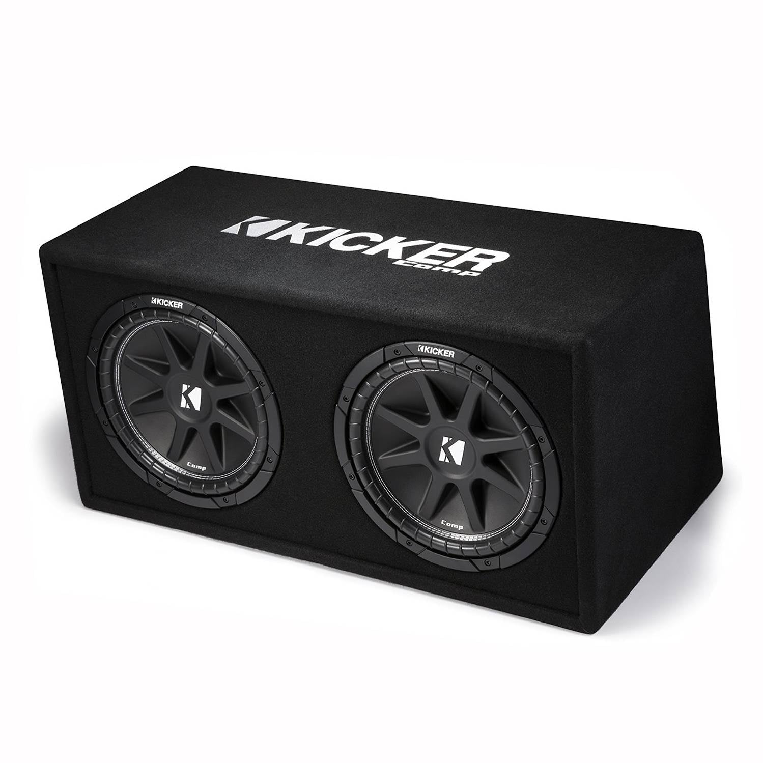 Kicker 12 in. 600W Dual Loaded Subwoofer Enclosure + 500W Amplifier + Wiring Kit
