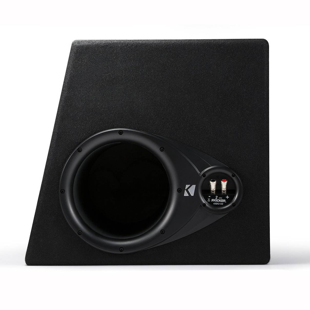 Kicker 12 in. 600W Dual Loaded Subwoofer Enclosure + 500W Amplifier + Wiring Kit