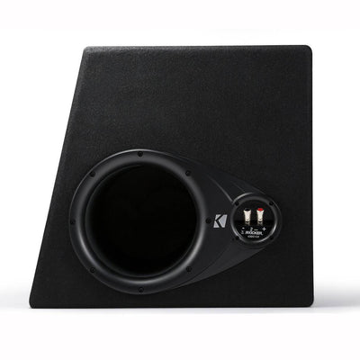 Kicker 12 in. 600W Dual Loaded Subwoofer Enclosure + 500W Amplifier + Wiring Kit