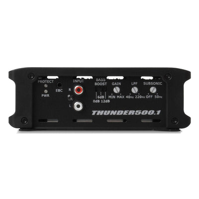 Kicker 12" 600W Dual Loaded Subwoofer Enclosure + 500W Bass Amplifier + Wiring