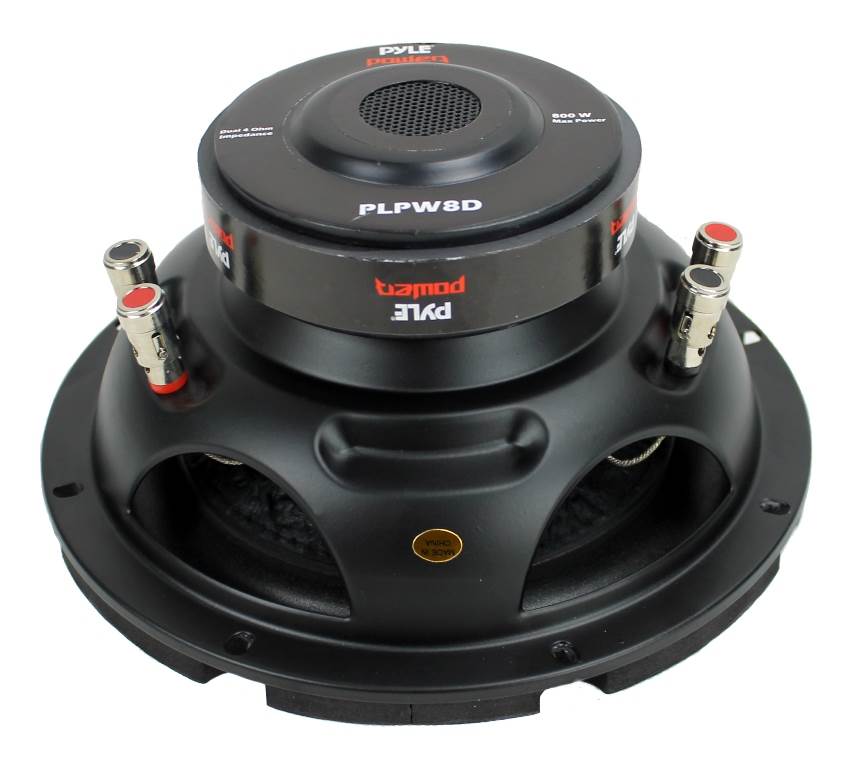 PYLE PLPW8D 8" 800W Car Audio Subwoofer Sub Power Woofer DVC 4 Ohm Black