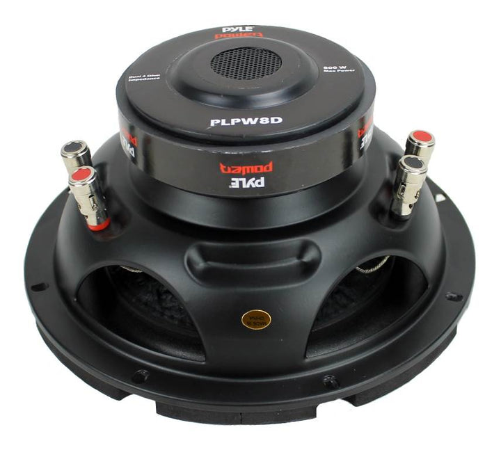 PYLE PLPW8D 8" 800W Car Audio Subwoofer Sub Power Woofer DVC 4 Ohm Black