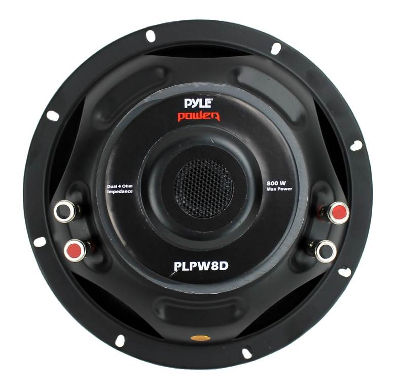 PYLE PLPW8D 8" 800W Car Audio Subwoofer Sub Power Woofer DVC 4 Ohm Black