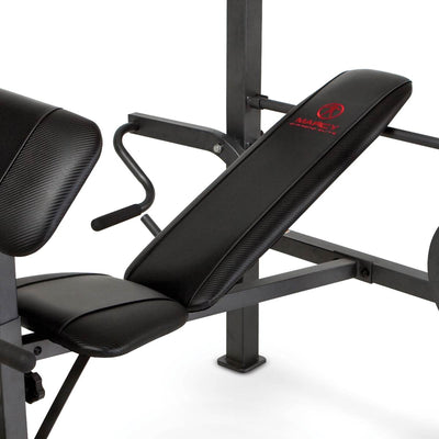 Marcy Diamond Elite Classic Multipurpose Home Gym Workout Weight Bench | MD389