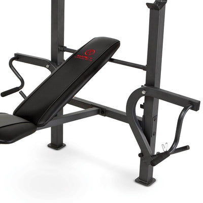 Marcy Diamond Elite Classic Multipurpose Home Gym Workout Weight Bench | MD389
