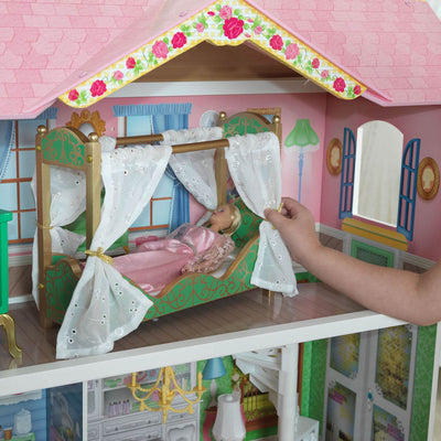 KidKraft Sweet Savannah 3 Level Wooden Dollhouse with Furniture | 65851