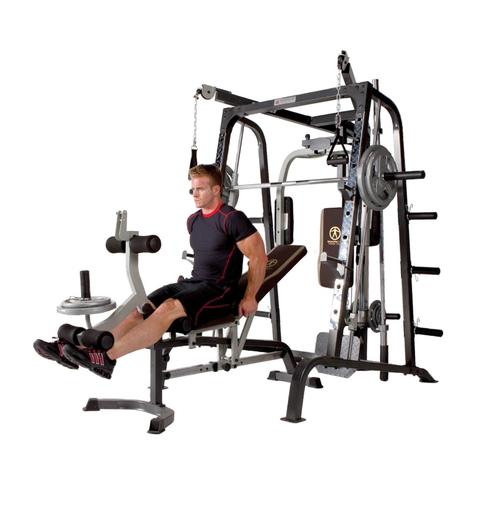 Marcy Deluxe Diamond Elite Smith Cage Workout Machine Total Body Gym | MD-9010G - VMInnovations
