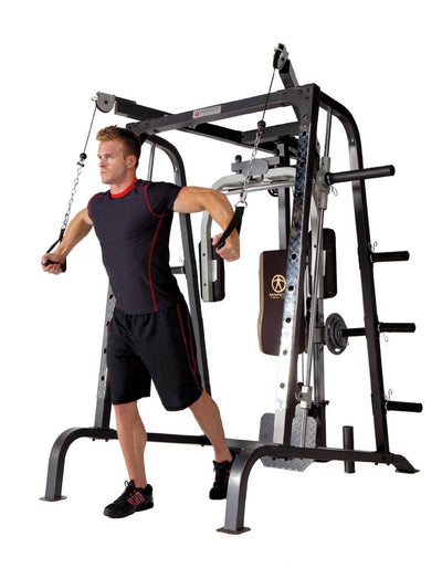 Marcy Deluxe Diamond Elite Smith Cage Workout Machine Total Body Gym | MD-9010G - VMInnovations