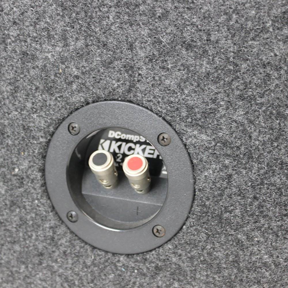Kicker 10in. 1200W Dual Loaded Subwoofer Enclosure + 1500W Amplifier + Wire Kit
