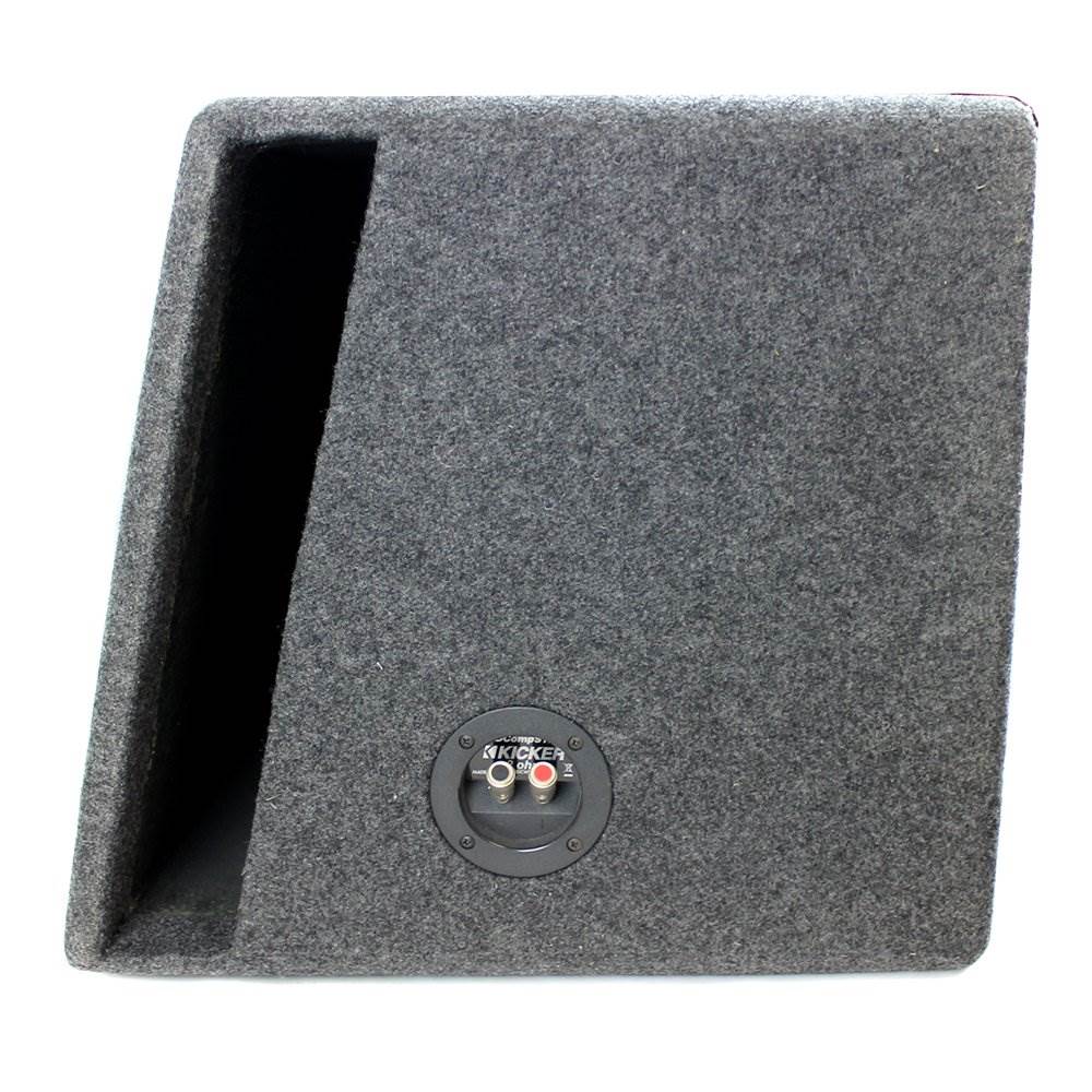 Kicker 10in. 1200W Dual Loaded Subwoofer Enclosure + 1500W Amplifier + Wire Kit