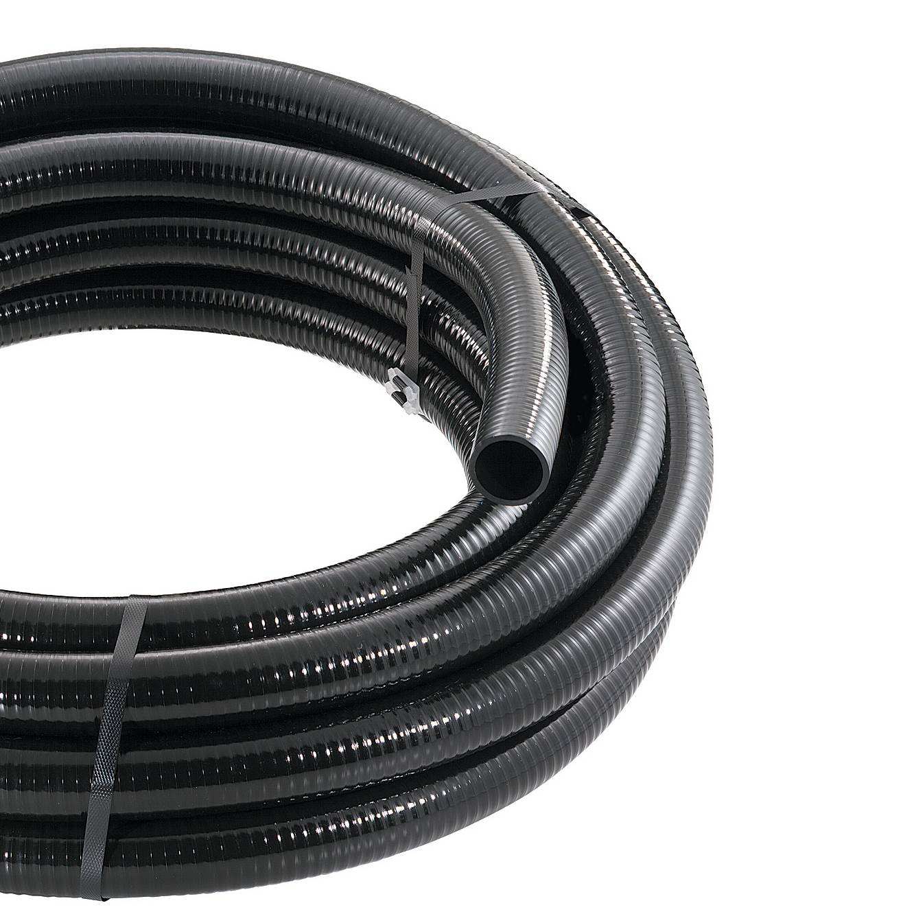 Little Giant 1.5 Inch by 50 Feet T-1-1/2-50-BFPVC Flex PVC Tubing, Black (Used)