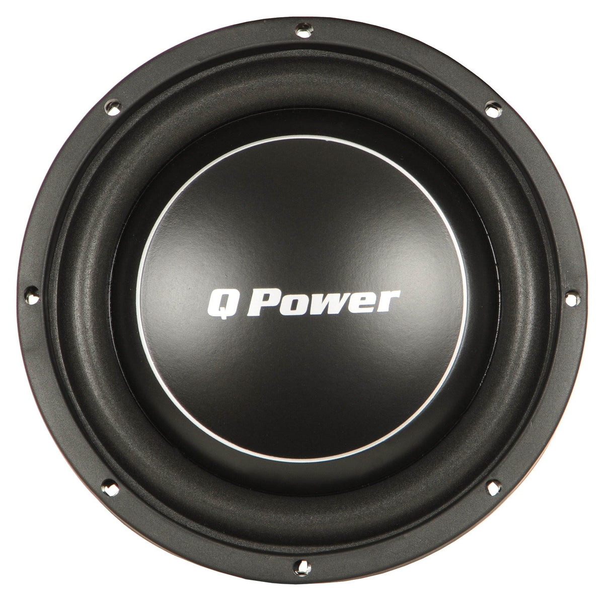 Q Power Deluxe 10 Inch Shallow Mount 1000 Watt Flat Car Subwoofer (Open Box)