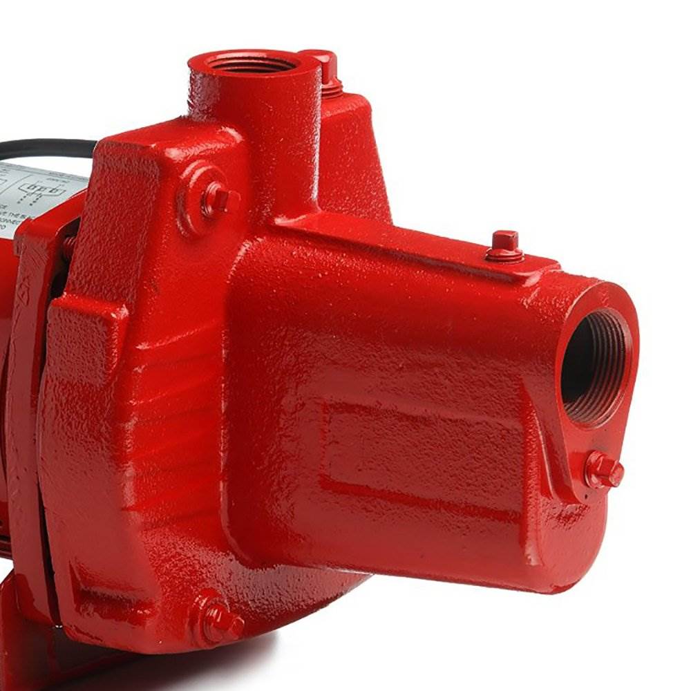 Red Lion RJS-100-PREM 1HP Cast Iron Thermoplastic Shallow Jet Pump (Open Box)