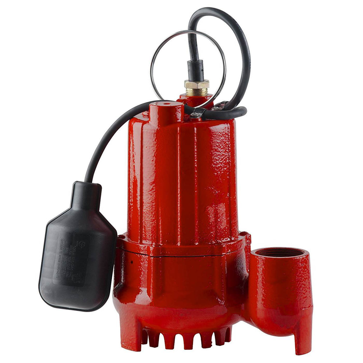 Red Lion 1/2 HP 4300 GPH Cast Iron Sump Pump, Tethered Float Switch (For Parts)