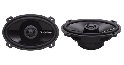 2) ROCKFORD FOSGATE  4x6" 140W 2-Way Full Range PUNCH Car Speakers (Open Box)