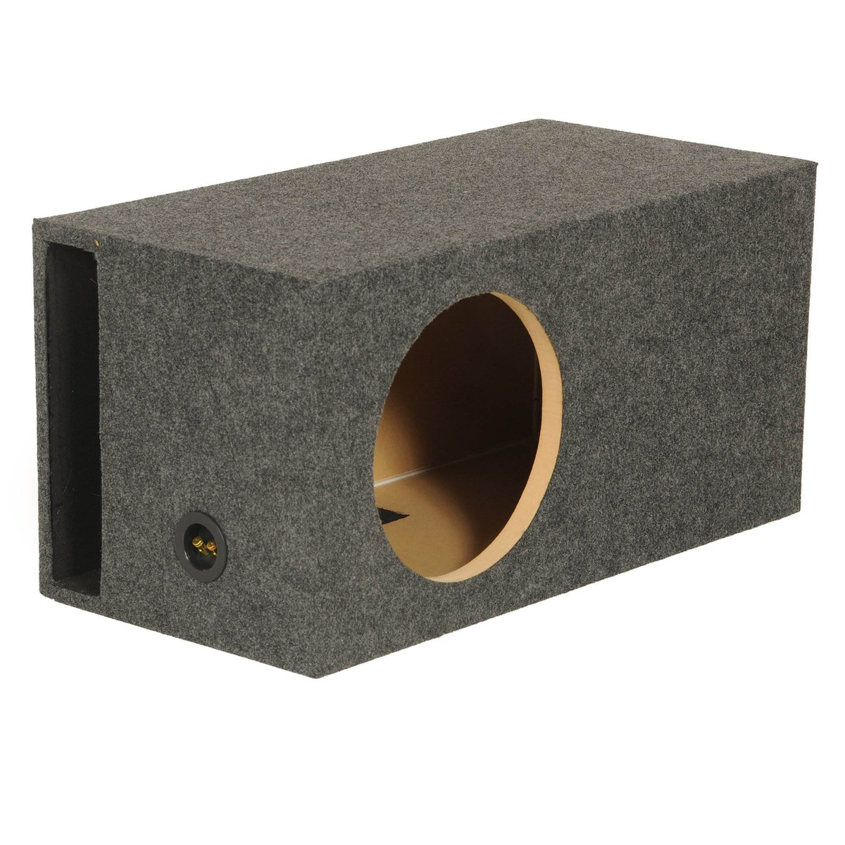 QPower HD112VL Single 12 Inch SPL XL Heavy-Duty Side Ported Subwoofer Enclosure