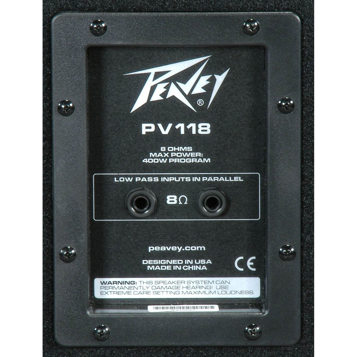 Peavey 18" Compact Vented 400W Heavy Duty Passive PA Subwoofer Sub (Refurbished)