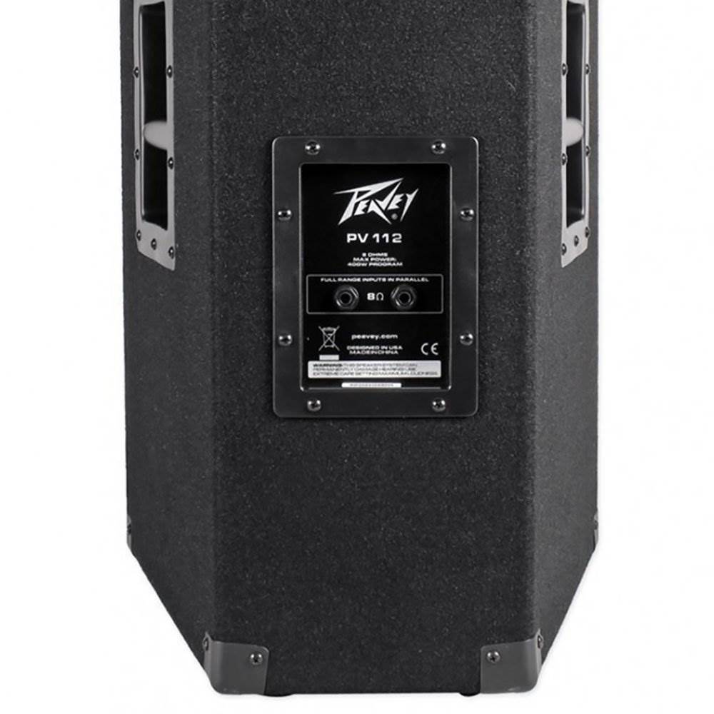 Peavey PV112 2-Way 12" 800W Carpeted Pro DJ Speaker Monitor System (Refurbished)