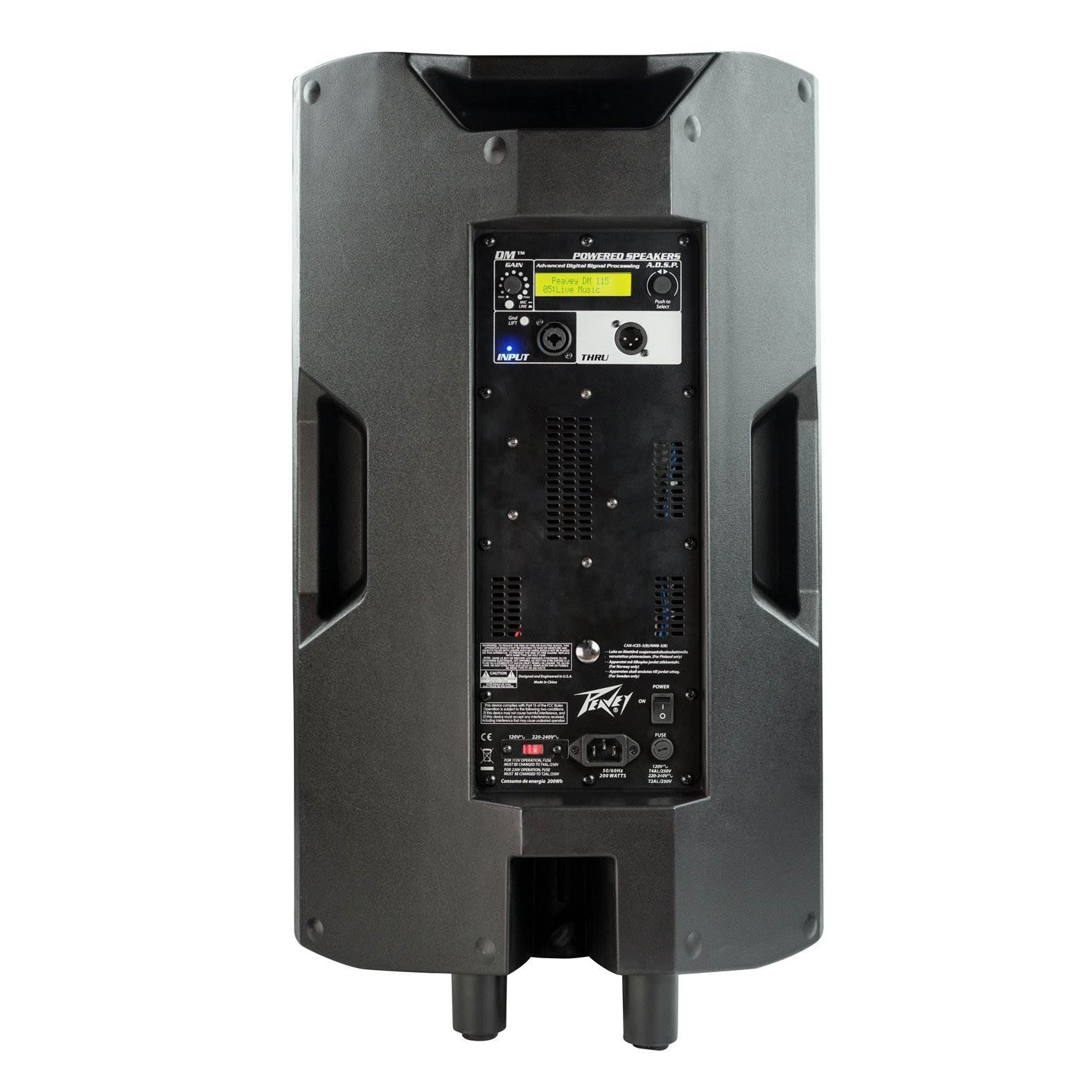 Peavey DM115 Pro Audio DJ 2-Way 15" 2-Way Powered PA Speaker