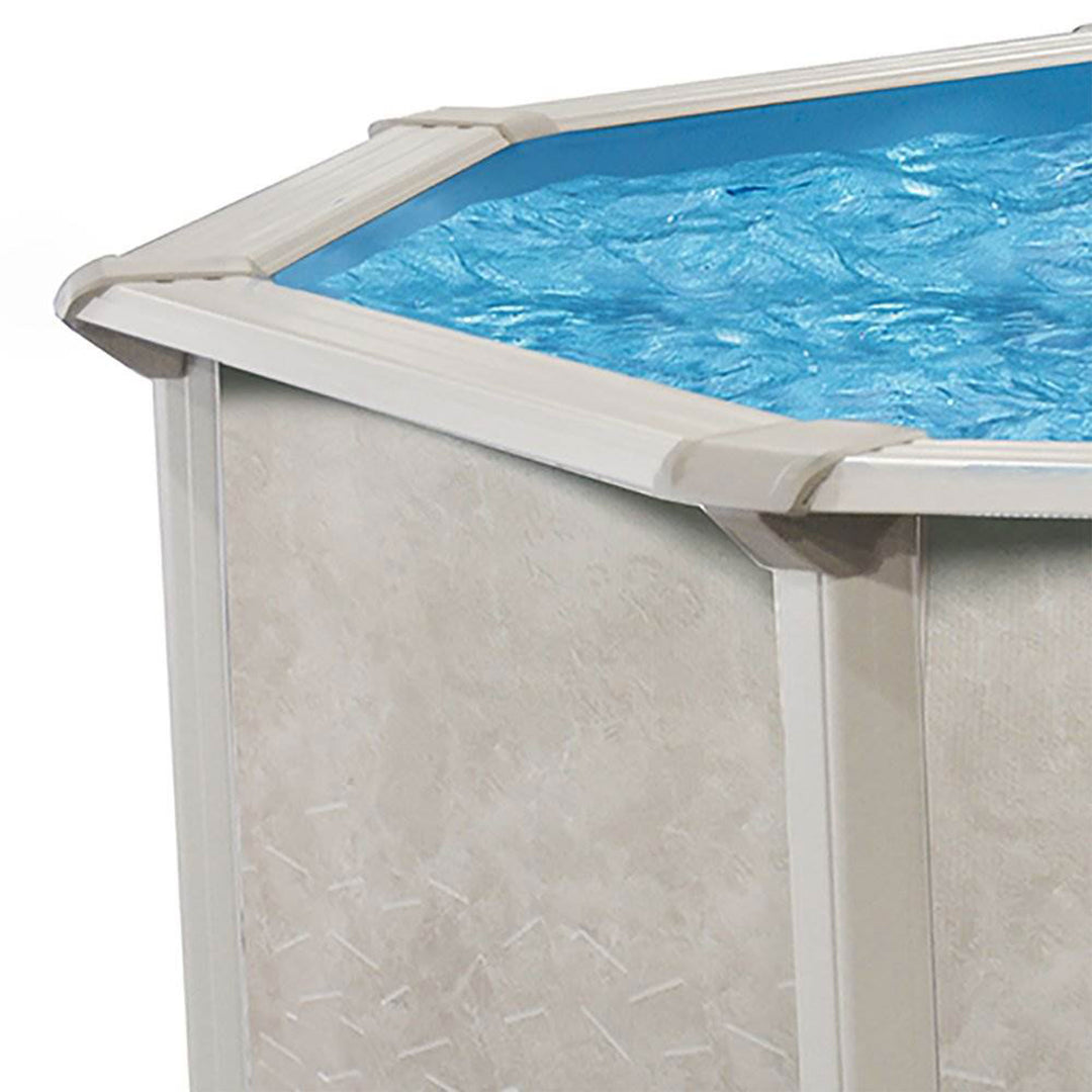 Aquarian Phoenix 21' x 52" Round Steel Frame Above Ground Outdoor Swimming Pool - VMInnovations