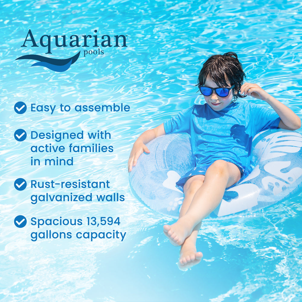 Aquarian Phoenix 24' x 52" Round Steel Frame Above Ground Pool (For Parts) - VMInnovations