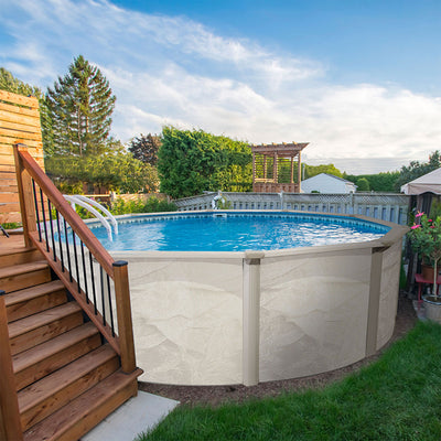 Aquarian Phoenix 24' x 52" Round Frame Above Ground Swimming Pool without Liner - VMInnovations