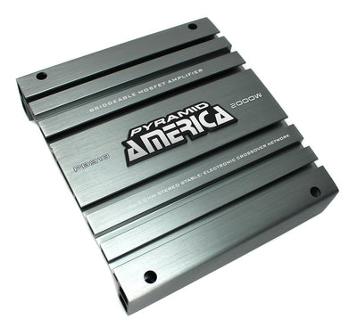 QPower 4 Gauge Wire Kit & Pyramid PB918 2000 Watt 2 Channel Car Audio Amplifier