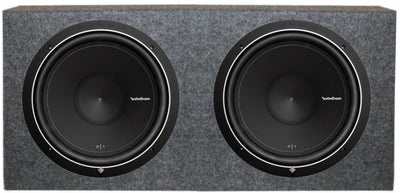 Rockford Fosgate 15" 500W Subwoofer (Pair) + Q-Power 15" Dual Sealed Enclosure