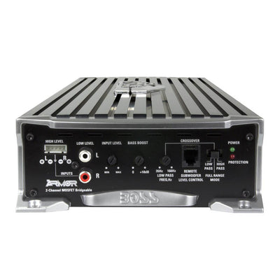 Boss 10" 2100W Subwoofer (Pair) + 3000W 2 Channel Amplifier + 4-Gauge Wiring Kit