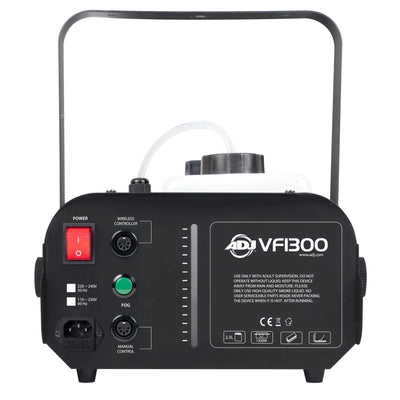 American VF1300 DJ 1300 Watt 2.3 L Tank Mobile Fog Machine w/ Remote Controls - VMInnovations