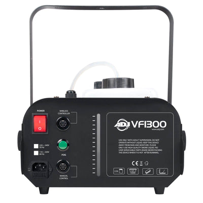American VF1300 DJ 1300 Watt 2.3 L Tank Mobile Fog Machine w/ Remote Controls - VMInnovations