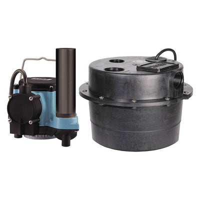 Little Giant 1/3 HP Compact Drain-o-saur Tank and Pump Combo System (For Parts)