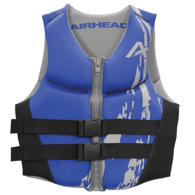 Airhead Swoosh Neolite 90+ Lb Blue Adult Medium Life Vest Jacket (Open Box)