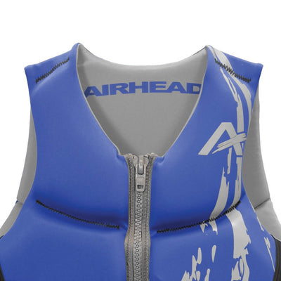 Airhead Swoosh Neolite 90+ Lb Blue Adult Medium Life Vest Jacket (Open Box)