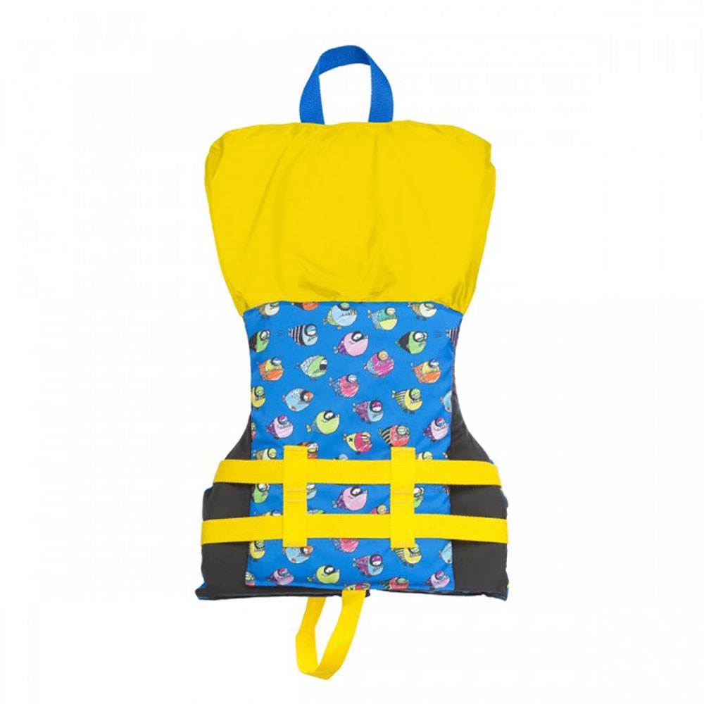 Airhead Crayon Fish Kids 30-50 Lb Open-Sided Blue Childrens Life Vest (Open Box)