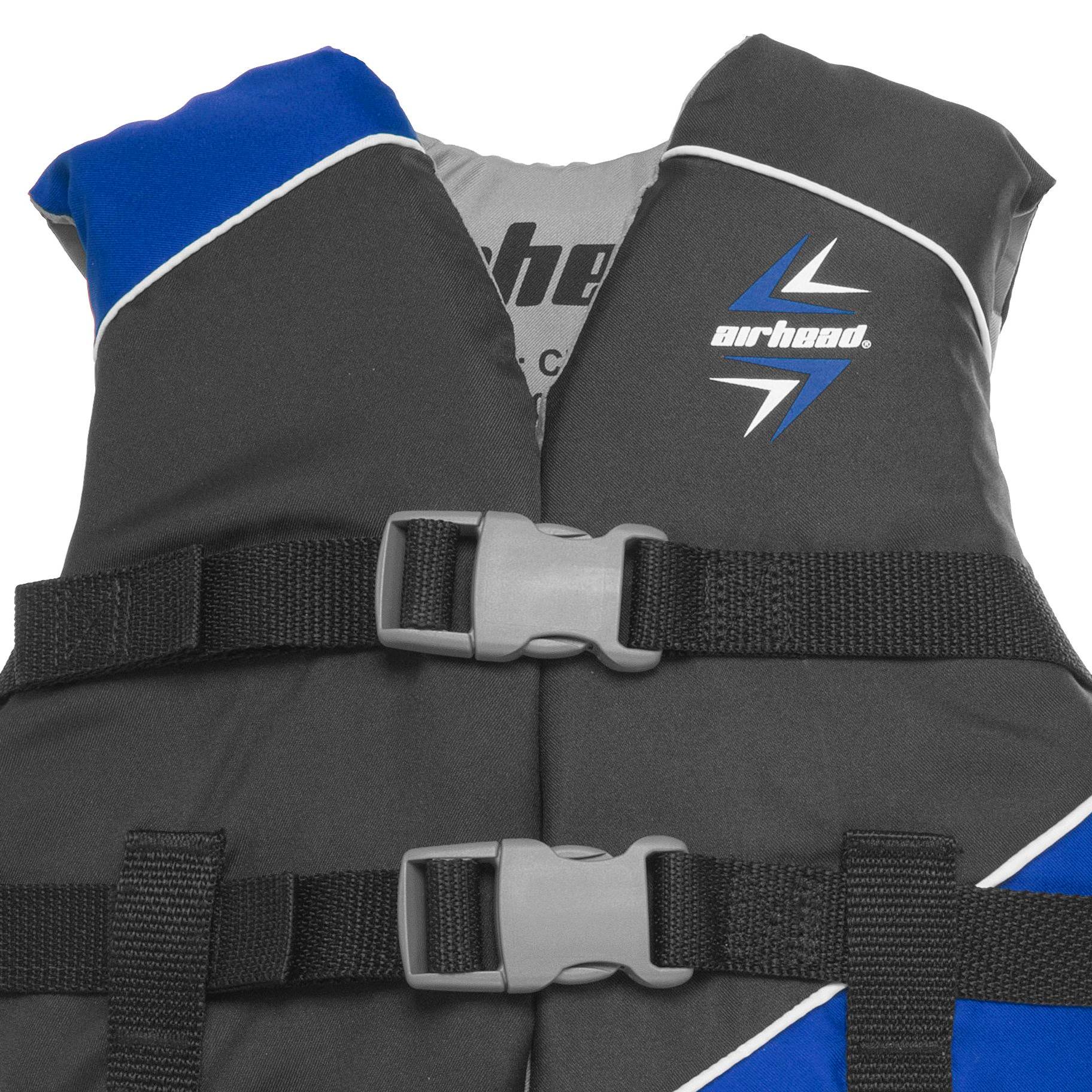 Airhead Slash Childrens 50-90 Lb Closed Sided Boating Life Vest, Blue (Open Box)