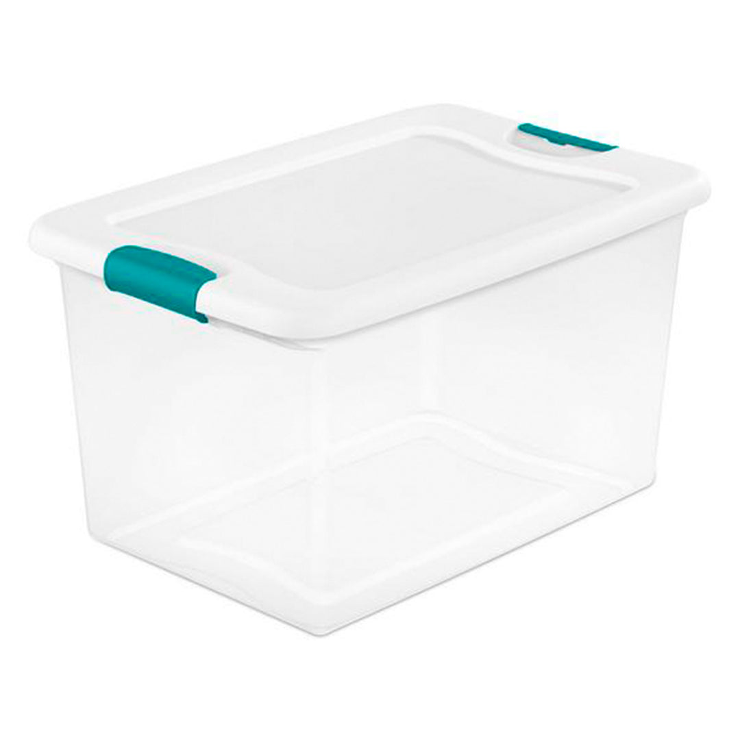 Sterilite 6 Qt Latch Storage Box,12 Pack, and 64 Qt Latch Storage Box, 6 Pack