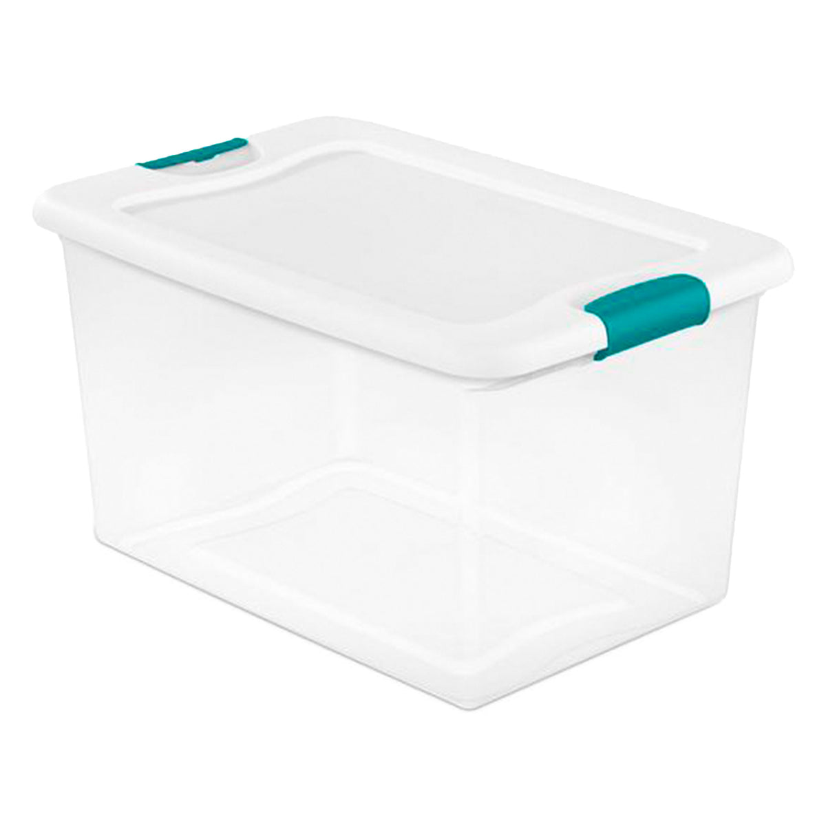 Sterilite 64 Quart Latching Plastic Storage Box, Clear (Open Box) (12 Pack)