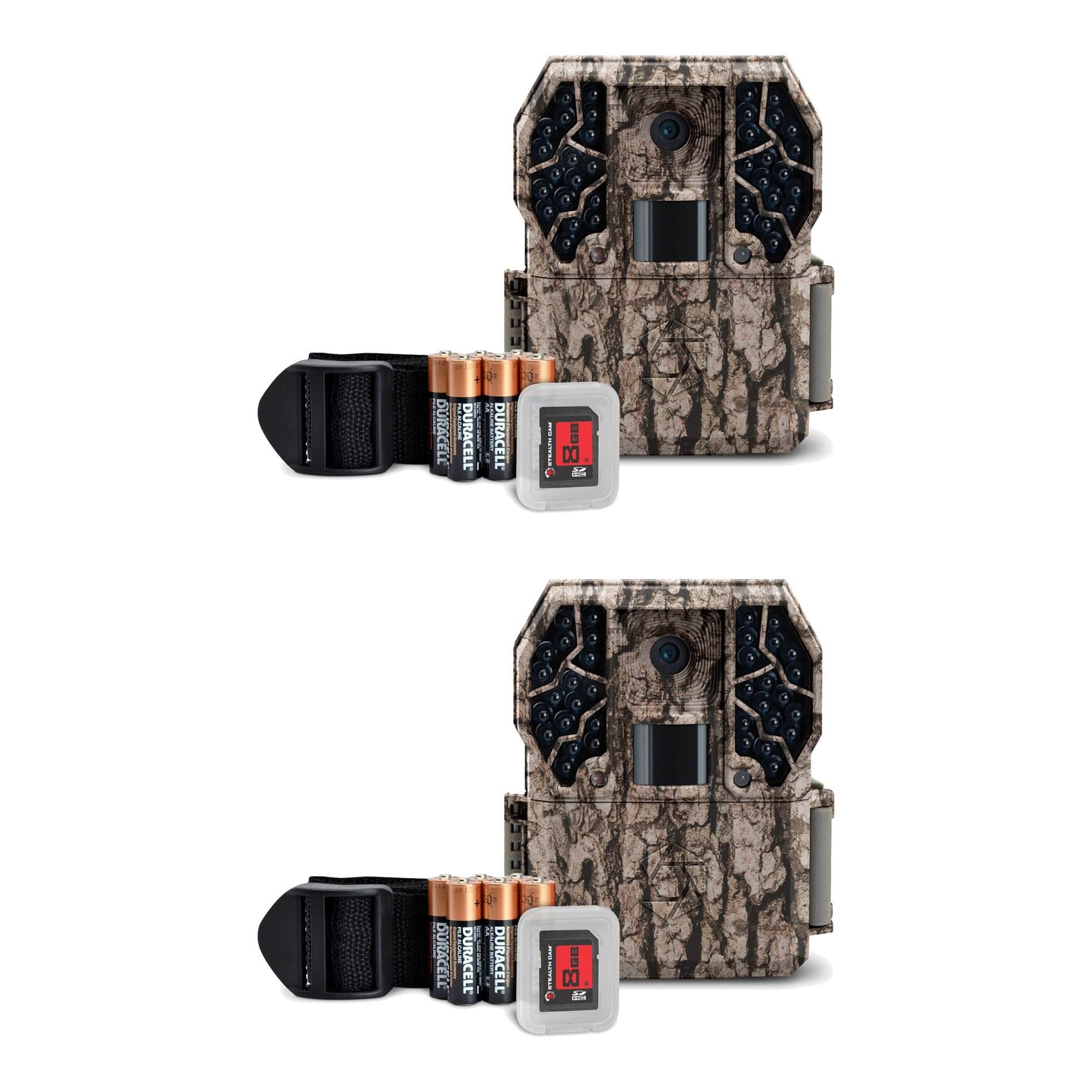 Stealth Cam ZX36NG 10MP No Glo Infrared Game Trail Camera Kit +SD Card (2 Pack)
