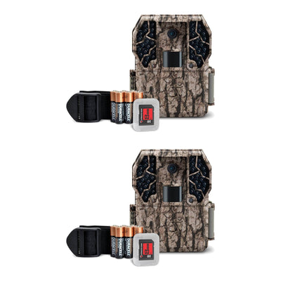 Stealth Cam ZX36NG 10MP No Glo Infrared Game Trail Camera Kit +SD Card (2 Pack)