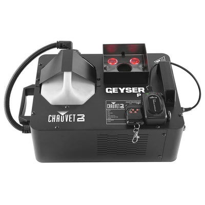 Chauvet Geyser P4 Fog Machine with Remote + Chauvet Fog Juice Fluid, 2 Gallons