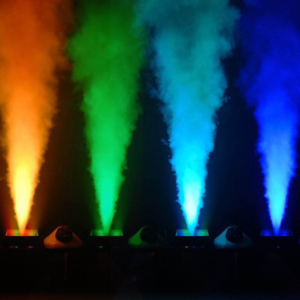 Chauvet Geyser P4 Fog Machine with Remote + Chauvet Fog Juice Fluid, 2 Gallons